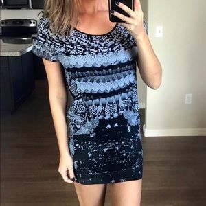 Something Else by Natalie Wood abstract mini dress